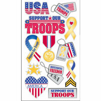EK Success - Sticko Patriotic Collection - Stickers - Support Our Troops