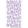 EK Success - Sticko Alphas Stickers - Glitter - Small - Sweetheart Script - Purple