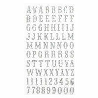 EK Success - Sticko Glitter Stickers - Alphabet and Numbers - Small - Carnival