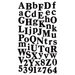 Sticko Stickers - Alphabets and Numbers - Calent - Small - Black by EK Success