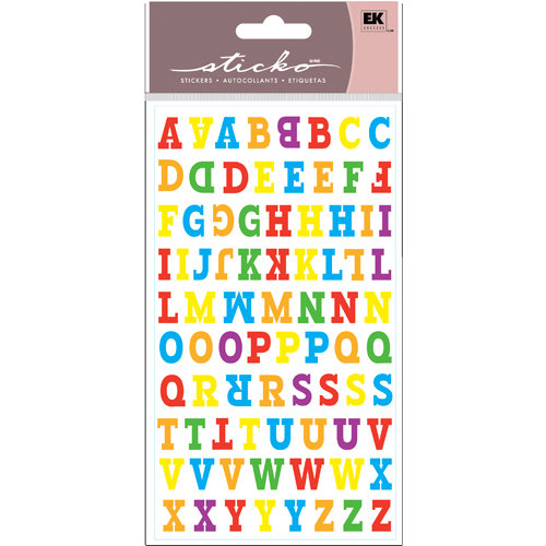 EK Success - Sticko Functionality - Stickers - Type O Alphabet