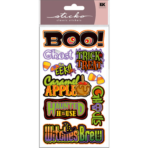 EK Success - Sticko Classic Stickers - Halloween - Halloween Title Waves
