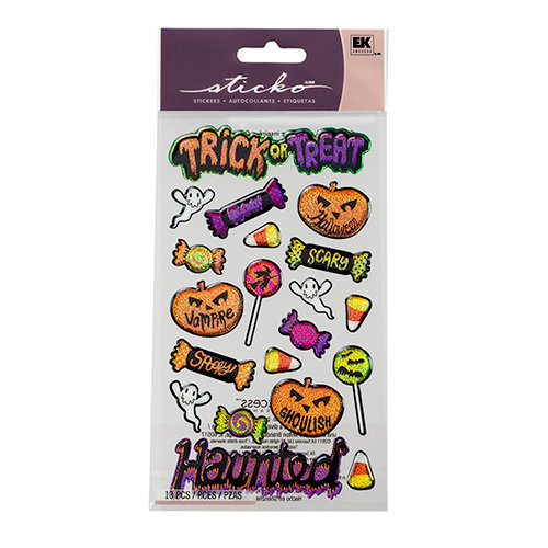 EK Success - Sticko Seasonal Stickers - Scary Halloween Icons