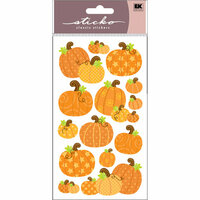 EK Success - Sticko Sparkler Stickers - Halloween - Pumpkins