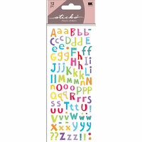 EK Success - Sticko Puffy Stickers - Alphabet - Small - Colorful, CLEARANCE