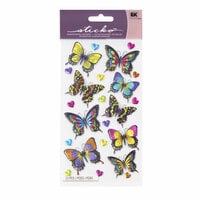 EK Success - Sticko Sparkler Stickers - Dancing Butterflies