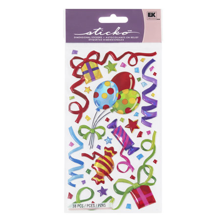 EK Success - Sticko Sparkler Stickers - Party Goods