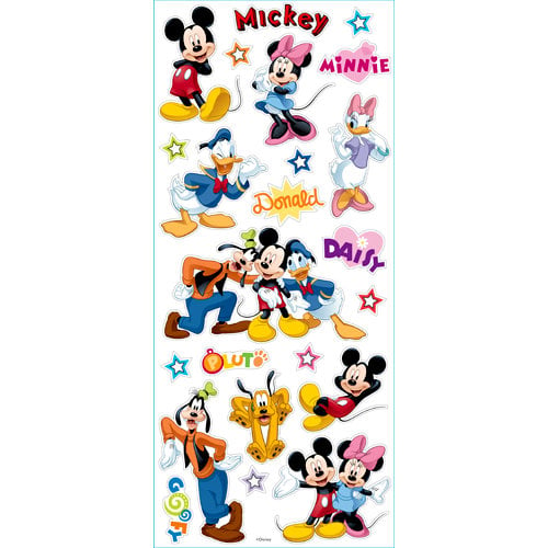 EK Success - Disney Collection - Large Classic Stickers - Mickey and Friends Star