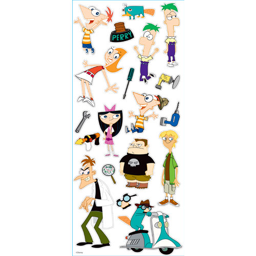 EK Success - Disney Collection - Large Classic Stickers - Phineas and Ferb