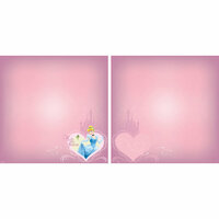 EK Success - Disney Collection - 12 x 12 Double Sided Paper with Varnish Accents - Cinderella Heart