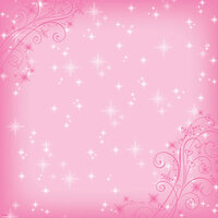 EK Success - Disney Collection - 12 x 12 Paper with Varnish Accents - Pink Sparkle