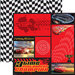 EK Success - Disney Collection - 12 x 12 Double Sided Paper - Cars - McQueen Color Block