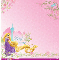 EK Success - Disney Collection - Princess - 12 x 12 Paper with Glitter Accents - Rapunzel
