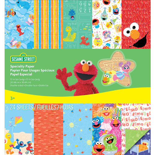 EK Success - Sesame Street Collection - 12 x 12 Specialty Paper Pad