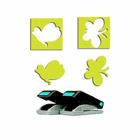 EK Success - Paper Shapers - Slim Profile - Mini Punch Set - 2 Pieces - Butterflies, CLEARANCE
