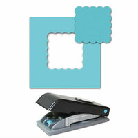 EK Success - Paper Shapers - Slim Profile - Large Punch - 1.5 Inch Scallop Square, CLEARANCE