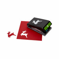 EK Success - Paper Shapers - Slim Profile - Large Punch - Leaping Reindeer