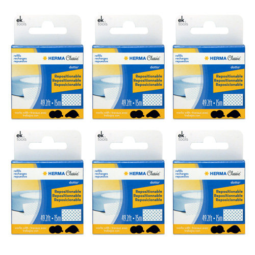 EK Success - Herma Dotto Repositionable Adhesive Refill - 6 Pack