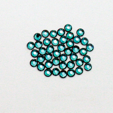 EK Success - Jolee's Jewels - Crystallized Swarovski Elements Collection - Flat Back Hotfix Jewels - 3 mm - Blue Zircon