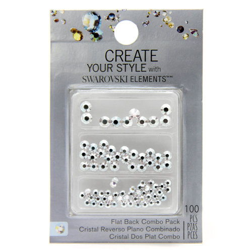 EK Success - Create Your Style - Just Add Crystals Collection - Jewelry - Flatback Combo Pack - Crystal