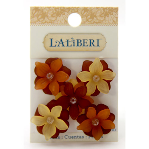 EK Success - Laliberi - Jewelry - Beads - Large Open Flowers - Fall Assorted