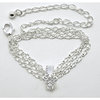 EK Success - Jolee's Jewels - Crystallized Swarovski Elements Collection - Celebrations - Jewelry Bail Set - Cross My Heart - Silver