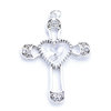 EK Success - Jolee's Jewels - Crystallized Swarovski Elements Collection - Celebrations - Jewelry Pendant - Cross My Heart Cross - Crystal