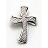 EK Success - Create Your Style - Just Add Crystals Collection - Jewelry - Pendant - Twisted Cross - Silver