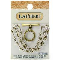 EK Success - Laliberi - Jewelry - Brass Chain - Clear Rosary