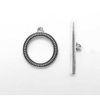EK Success - Jolee's Jewels - Jewelry Toggle Closure - Round Coin Edge - Silver