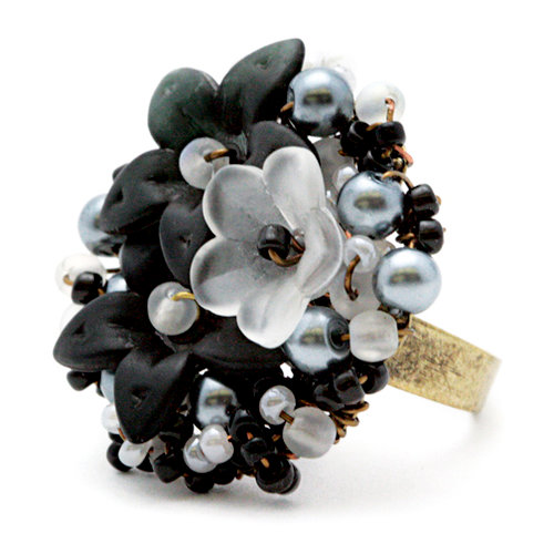 EK Success - Laliberi - Jewelry - Ring Kit - Seed Bead Bouquet