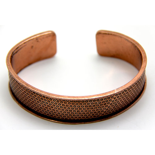 EK Success - Create Your Style - Just Add Crystals Collection - Jewelry - Bangle Cuff - Simple Texture - Copper