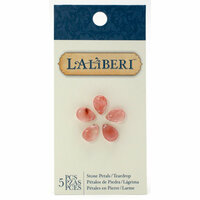 EK Success - Laliberi - Vintage Petals Collection - Jewelry - Ring - Petals - Semi Precious Stone - Cherry Quartz