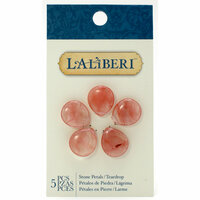 EK Success - Laliberi - Vintage Petals Collection - Jewelry - Petals - Semi Precious Stone - Large Teardrop - Cherry Quartz