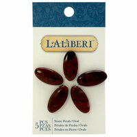 EK Success - Laliberi - Vintage Petals Collection - Jewelry - Petals - Semi Precious Stone - Large Oval - Breciated Jasper