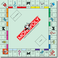 Hasbro Patterned Cardstock - Monopoly Game Board