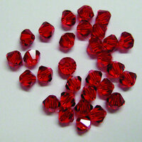 EK Success - Jolee's Jewels - Crystallized Swarovski Elements Collection - Jewelry Beads - Bicone - 4 mm - Light Siam