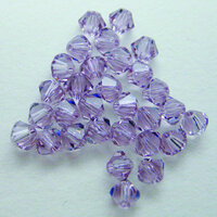 EK Success - Jolee's Jewels - Crystallized Swarovski Elements Collection - Jewelry Beads - Bicone - 4 mm - Light Amethyst