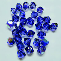 EK Success - Jolee's Jewels - Crystallized Swarovski Elements Collection - Jewelry Beads - Bicone - 4 mm - Tanzanite Aurora Borealis