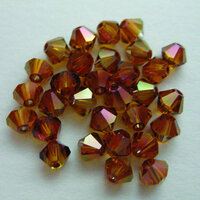EK Success - Jolee's Jewels - Crystallized Swarovski Elements Collection - Jewelry Beads - Bicone - 4 mm - Crystal Copper