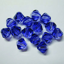 EK Success - Jolee's Jewels - Crystallized Swarovski Elements Collection - Jewelry Beads - Bicone - 6 mm - Tanzanite