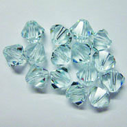 EK Success - Jolee's Jewels - Crystallized Swarovski Elements Collection - Jewelry Beads - Bicone - 6 mm - Light Azore