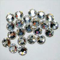 EK Success - Jolee's Jewels - Crystallized Swarovski Elements Collection - Flat Back Hotfix Jewels - 5 mm - Crystal