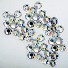 EK Success - Jolee's Jewels - Crystallized Swarovski Elements Collection - Flat Back Hotfix Jewels - 3 mm - Crystal