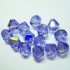 EK Success - Jolee's Jewels - Crystallized Swarovski Elements Collection - Jewelry Beads - Bicone - 6 mm - Violet Aurora Borealis