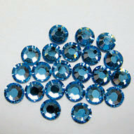 EK Success - Jolee's Jewels - Crystallized Swarovski Elements Collection - Flat Back Hotfix Jewels - 5 mm - Aquamarine
