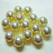 EK Success - Jolee's Jewels - Crystallized Swarovski Elements Collection - Jewelry Beads - Pearl - 6 mm - Cream
