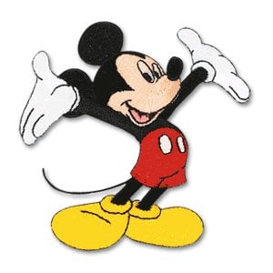 EK Success Disney Collection Embroidered Stickers - Mickey