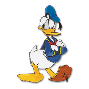 EK Success Disney Collection Embroidered Stickers - Donald