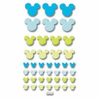 Disney Adhesive Tiles - Blue and Green Mickey Icon